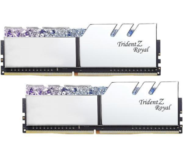 G.SKILL DDR4 16GB (2x8GB) TridentZ Royal RGB DDR4 3200MHz CL14-14-14 XMP2 srebrna F4-3200C14D-16GTRS - 470216 - zdjęcie 2